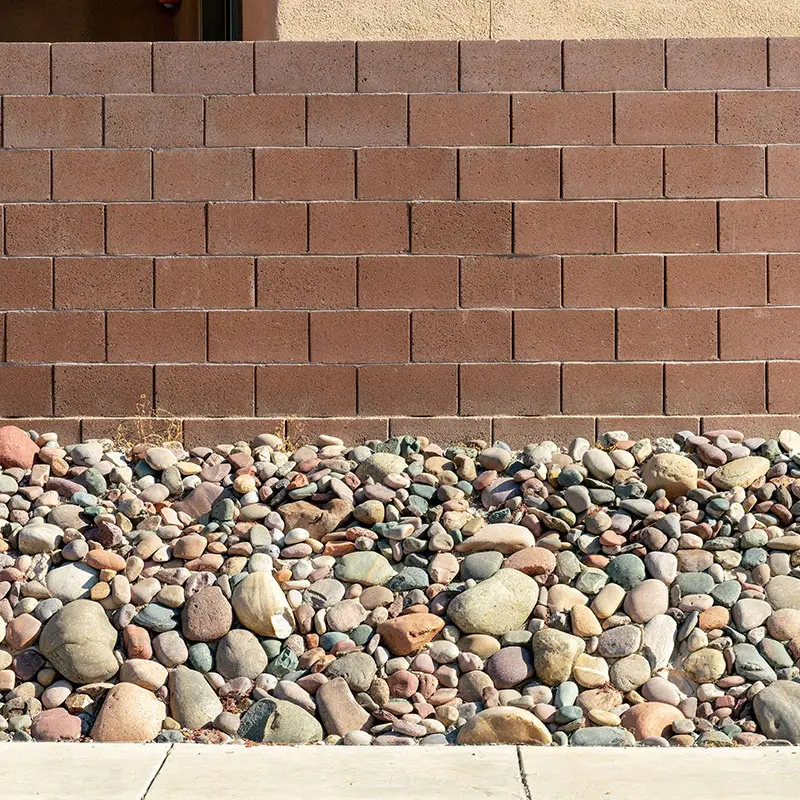 Decorative brick wall